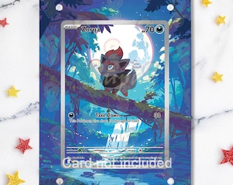 NEW CASE 2.0 - Zorua 142/086 - Pokémon White Flare - Magnetic Case for your card + Extended Artwork + Magnetic Stand