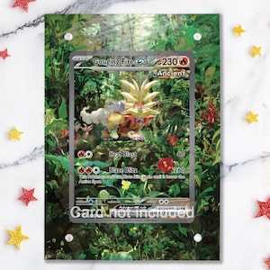 NEW CASE 2.0 - Gouging Fire Ex 204/162 - Pokémon Temporal Forces - Magnetic Case for your card + Extended Artwork + Magnetic Stand