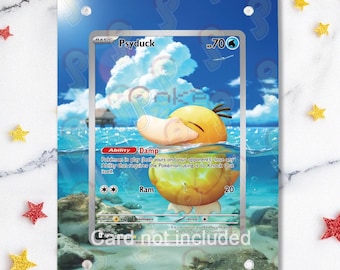 NEW CASE 2.0 - Psyduck 226/217 - Pokémon Ascended Heroes - Magnetic Case for your card + Extended Artwork + Magnetic Stand