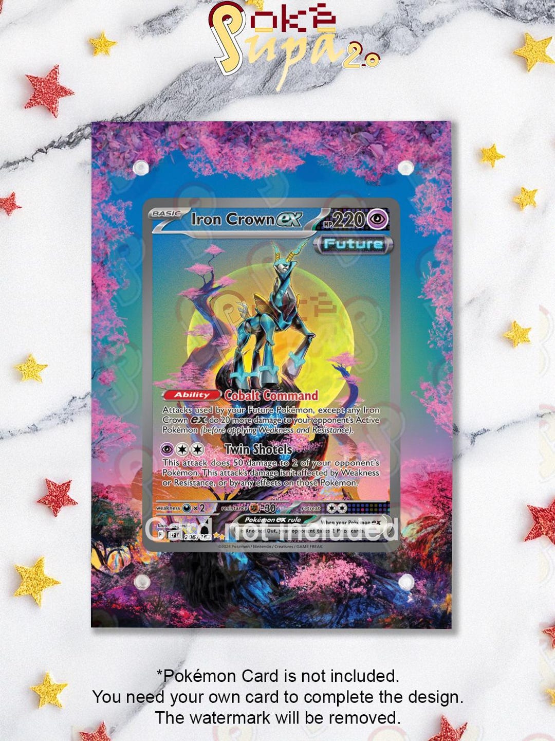 iron crown pokemon card Iron Crown EX 2025 Pokemon Prismatic Evolutions Special Illustration Rare #158 PSA Authenticated 10 Card