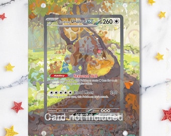 NEW CASE 2.0 - Bloodmoon Ursaluna Ex 216/167 - Magnetic Case for your card + Extended Artwork + Magnetic Stand