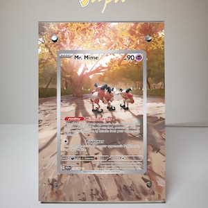 Mr. Mime 179/165 - Étui magnétique pour cartes Pokémon avec support