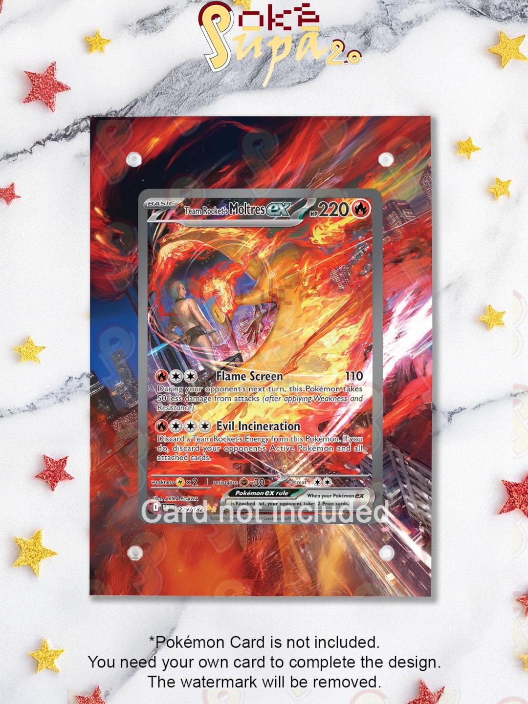 NEW CASE 2.0 - Moltres Ex 229/182 - Pokémon Destined Rivals