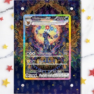 Nachtreon EX 161/131 - Pokémon Prismatic Entwicklung - Magnetische Hülle/Aufsteller für deine Karte + Grafisches Kunstwerk + Aufsteller