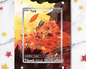 NEW CASE 2.0 - Tepig 096/086  - Pokémon White Flare - Magnetic Case for your card + Extended Artwork + Magnetic Stand