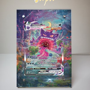 Gengar Vmax 271/264 - Custodia magnetica con supporto per carte Pokémon con illustrazione estesa