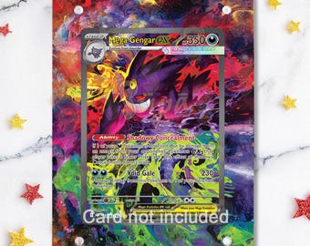 NEW CASE 2.0 - Mega Gengar 284/217 - Pokémon Ascended Heroes - Magnetic Case for your card + Extended Artwork + Magnetic Stand