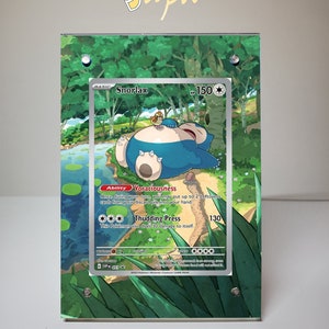 Snorlax Promo 051 - Estojo magnético com suporte para cartas Pokémon