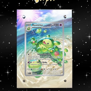 MAGNETIC CASES - Reuniclus 171/162 - Pokémon Temporale Mächte - Magnetische Hülle/Ständer für deine Karte + Grafisches Kunstwerk + Ständer
