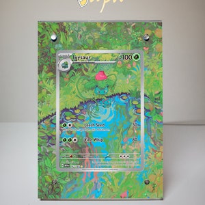 Ivysaur 167/165 - Étui magnétique pour cartes Pokémon avec support