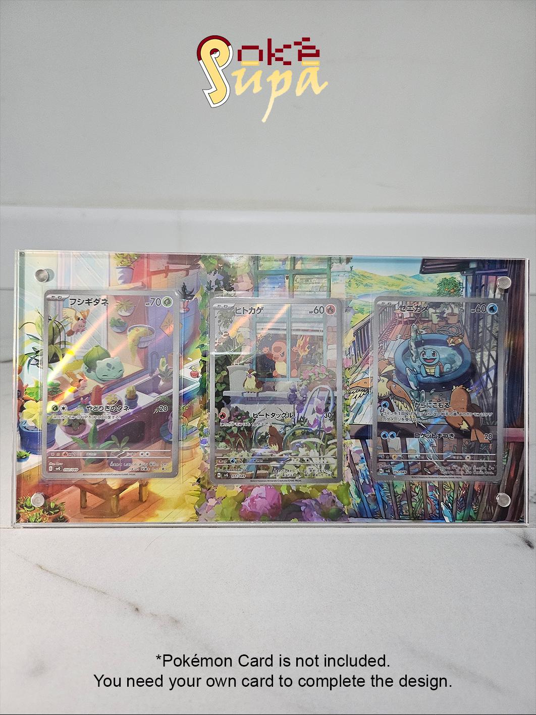 Stellar Crown/Special Deck Set Combo - Große Pokémon-Kartenerweitertes Artwork magnetisches Etui mit Ständer