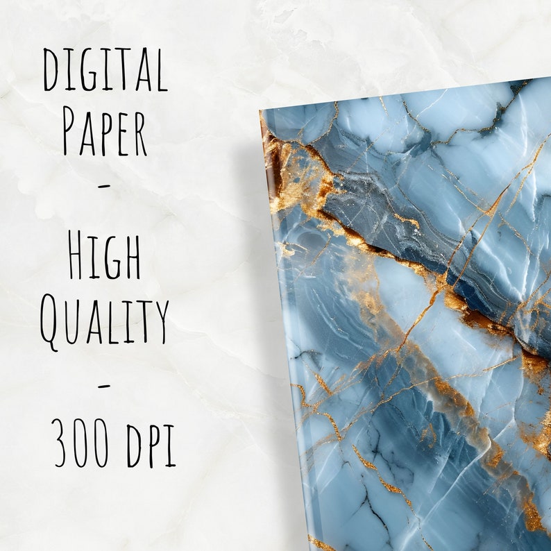 Marble Digital Seamless Paper, Gold Marble Pattern Digital Paper, Gold