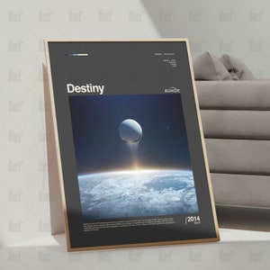 Poster Promotionnel Destiny (jeu PS4/Xbox) - Neuf - Affiche Uniquement