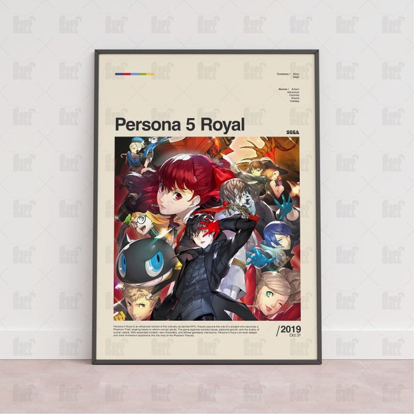 Persona 5 Royal Poster, Gaming Room Poster, Gaming Wall Poster, Gaming Print Poster, Game Gift,Video Games Poster,Gaming Wall Art