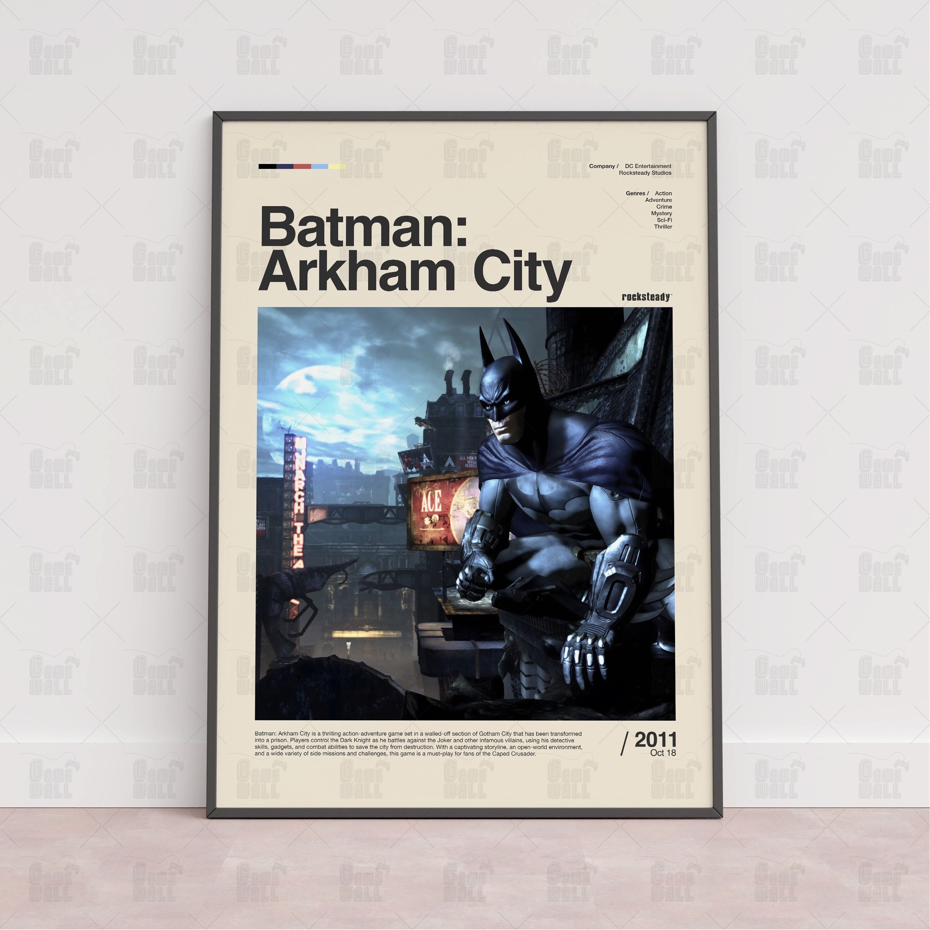 Wall Art Print Batman Arkham Origins, Gifts & Merchandise