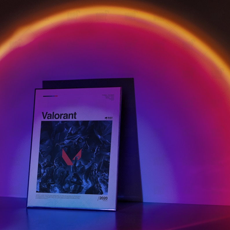 Valorant Poster, Gaming Room Poster, Gaming Wall Poster, Gaming Print