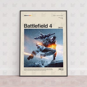 Battlefield 4 Poster, Gaming Room Poster, Gaming Wall Poster, Gaming Print Poster, Game Gift,Video Games Poster,Gaming Wall Art