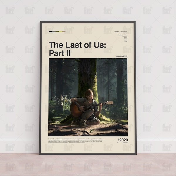 The Last of Us Part II Poster, Gaming Room Poster, Gaming Wall Poster, Gaming Print Poster, Game Gift,Video Games Poster,Gaming Wall Art