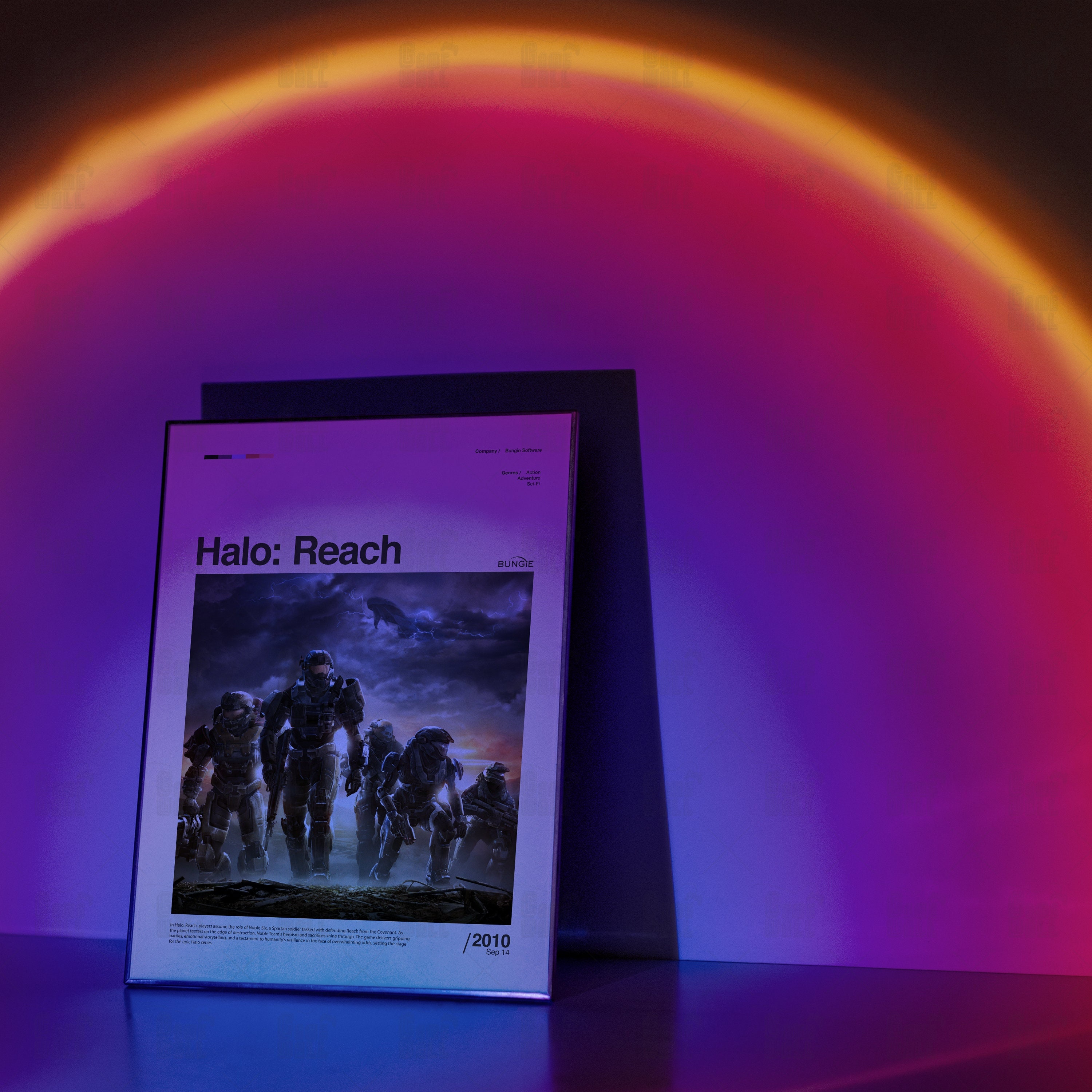 Halo Reach Poster, Gaming Room Poster, Gaming Wall Poster, Gaming Print