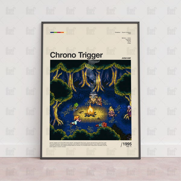 Chrono Trigger Poster, Gaming Room Poster, Gaming Wall Poster,Gaming Print Poster, Game Gift,Video Games Poster,Gaming Art Wall Decor,Gaming