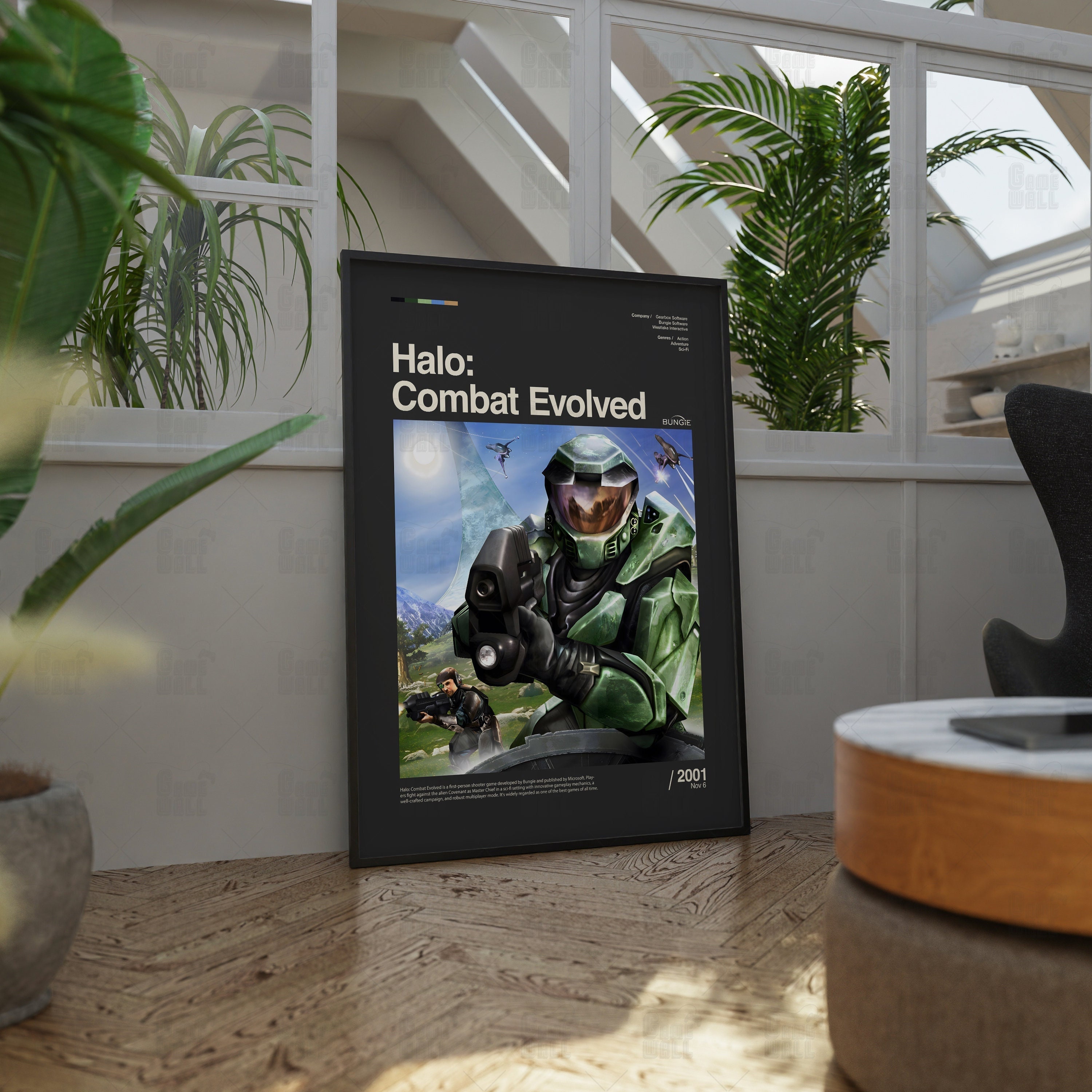 Halo Combat Evolved Poster, Gaming Room Poster, Gaming Wall Poster