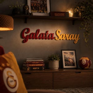Decoración de pared con fuente del Galatasaray