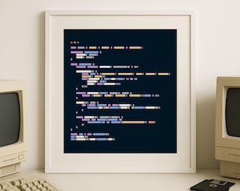 Cartaz de hacker de codificação digital para download, arte de parede, cientista da computação, decoração de parede, presente, computador retro para jogos, decoração de escritório, arte minimalista para escritório