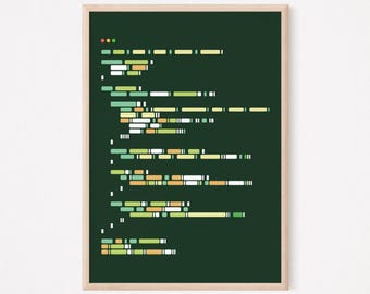 Techie Programmer Poster Retro Computer Print Code Wall Art Printable Tech Nerd Gift Gaming Developer Digital Download Coding Office Decor