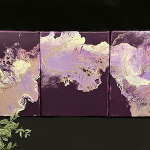 Triptyque Fluid Art « Finding Way »