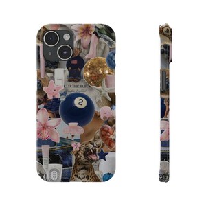 Slim Phone Cases - Coastal Chic Collage Trending Design, Beachy Phone Cover, Stylish Cellphone Protector, Summer Vibes Case, Fashionable
