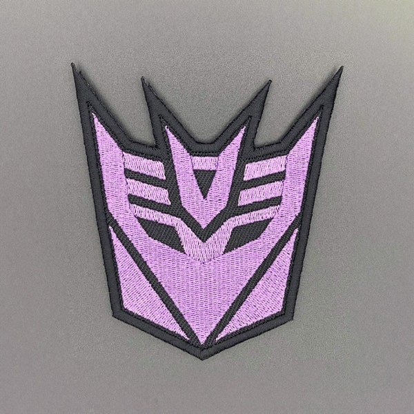 Decepticon Patch - Hook-Lined, Fabric - Morale Military Tactical Army Airsoft Cosplay Badge for Rucksack Backpack Cap