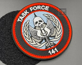 COD Teach 141 Patch - Klettverschluss, Stoff, 8 cm - Moral Gamer Militär taktische Armee Airsoft Patch für Rucksack Rucksack Mütze