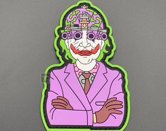 Tactical Joker Patch - Hook-Lined, PVC - Morale Military Tactical Army Airsoft Badge for Rucksack Backpack