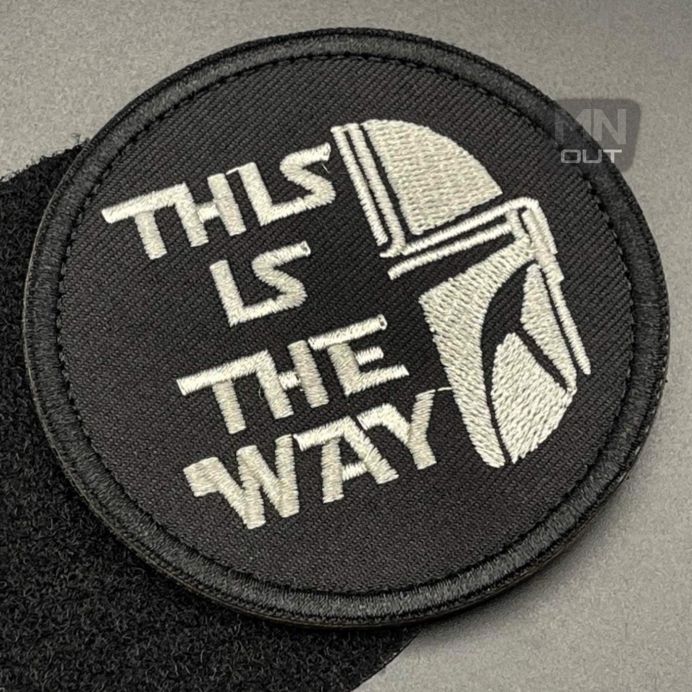 3D PVC Star Wars head Clone Trooper patch gray with Velcro, Airsoft