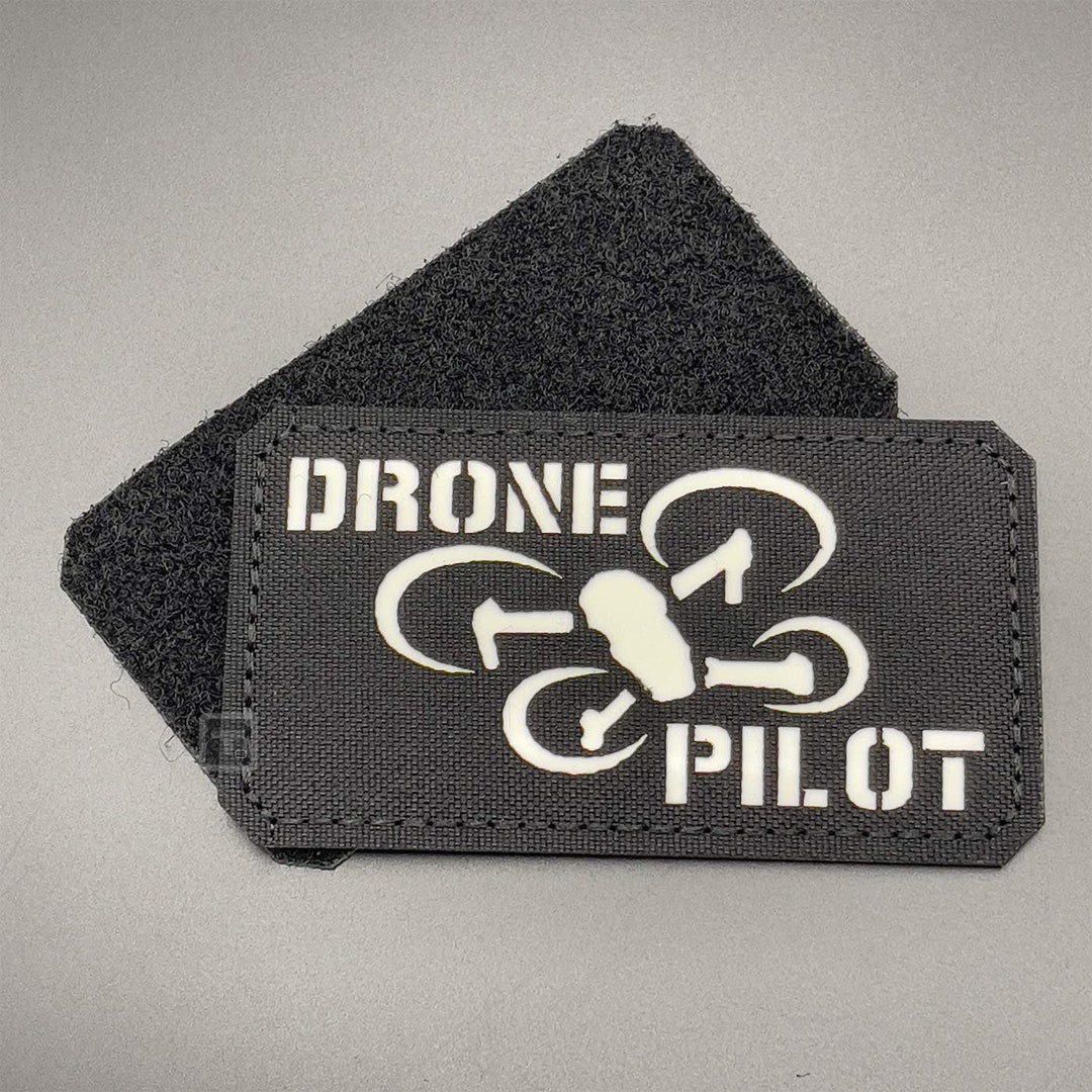 Quad Drone Pilot Patch Black Hook & Loop, Nylon, 9cm Tactical Morale ...