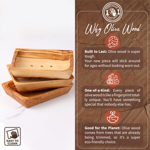 Why choose olive wood: - Built to last: olive wood is super tough. - One-of-a-kind: every piece of olive wood is like a fingerprint totally unique. - Good for the planet: olive wood comes from trees that are already being trimmed.