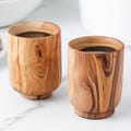 Personalized Olive Wood Cup | Handmade Engraved Coffee Tea Mug Groomsmen Gift product logo