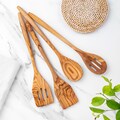 Olive Wood Utensil Set, Wooden Cooking Spoons with Free Personalization product logo