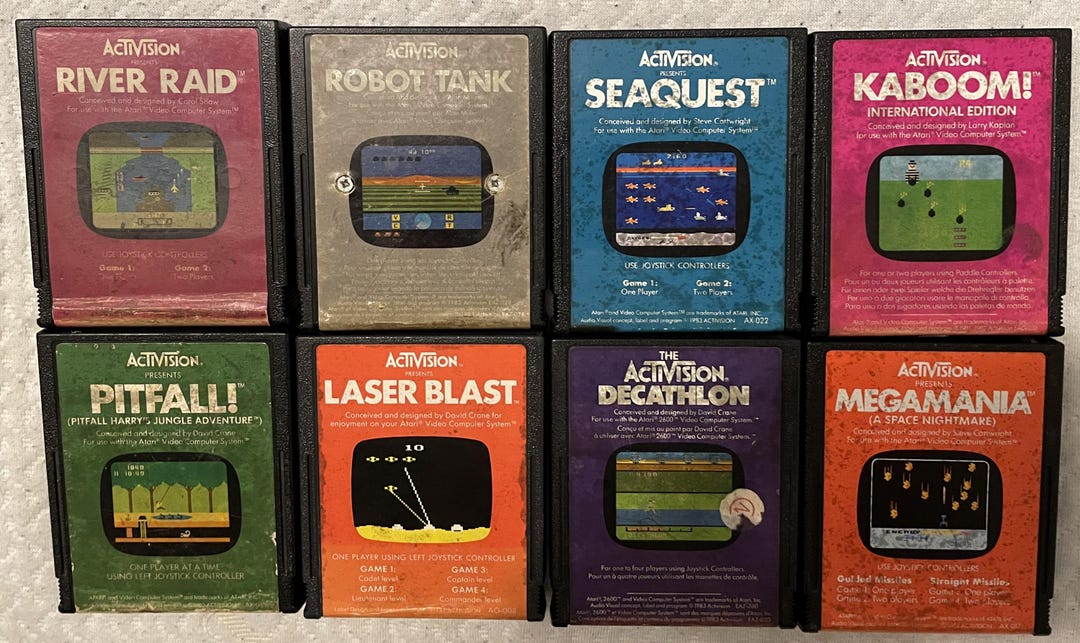 Atari 2600 Games Activision #4 - Etsy