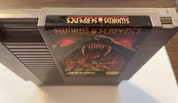 Jeu NES Swords And Serpents - Version Japonaise, Boîte Abîmée, état Correct