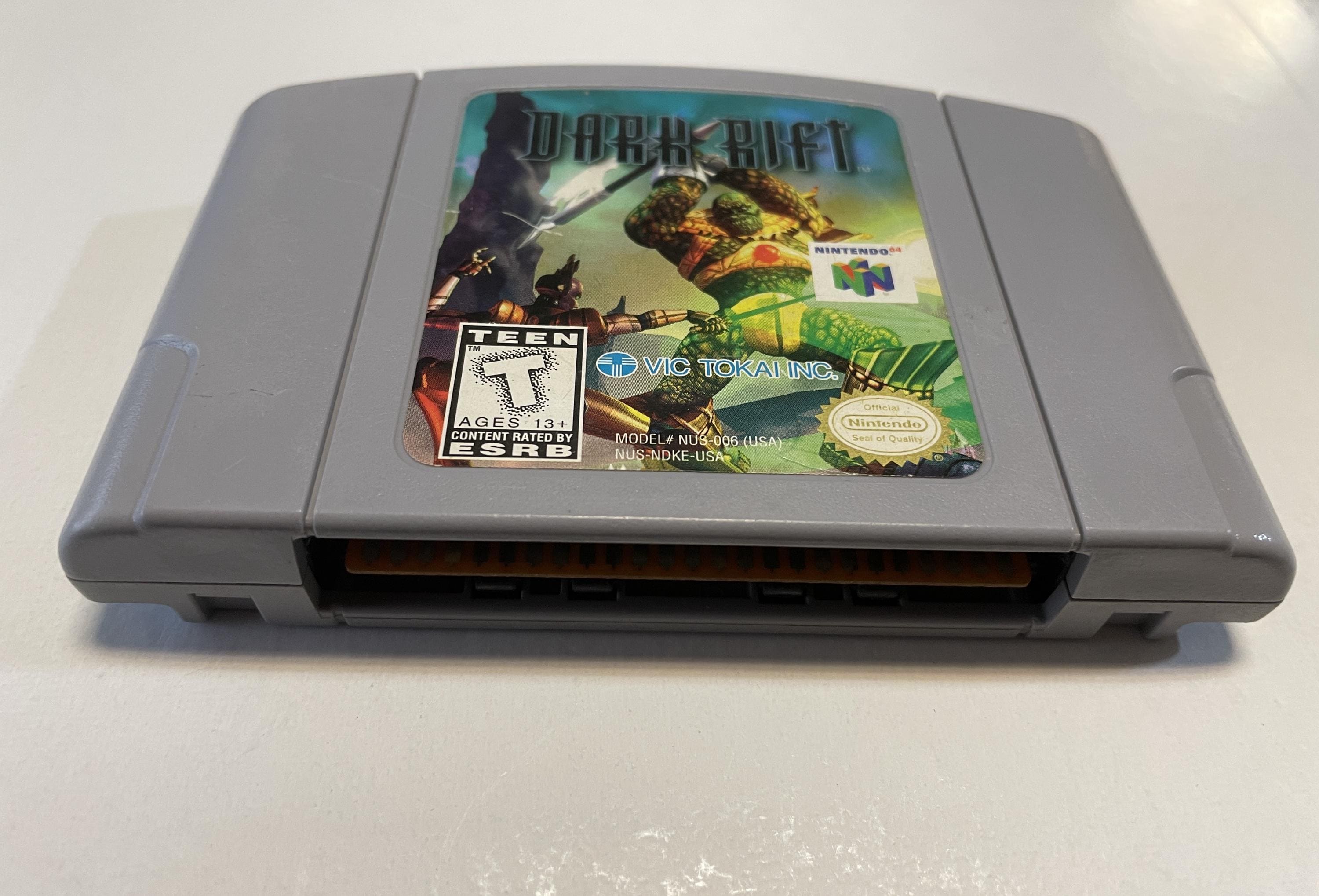 Authentic Nintendo 64 Dark Rift Game Cart - Etsy