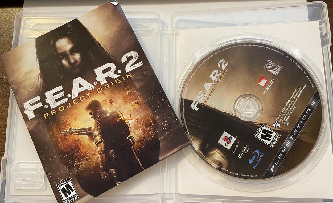 Sony Ps3 Game FEAR 2 : Project Origin - Etsy