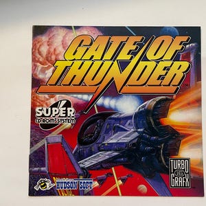 Authentieke Gate of Thunder (TG-16) videogamehandleiding