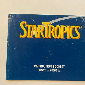 本物のスタートロピックス（NES）ビデオゲームマニュアル