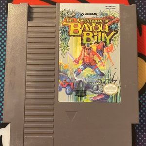 Authentieke Nintendo 'nes' Bayou Billy-gamewagen.