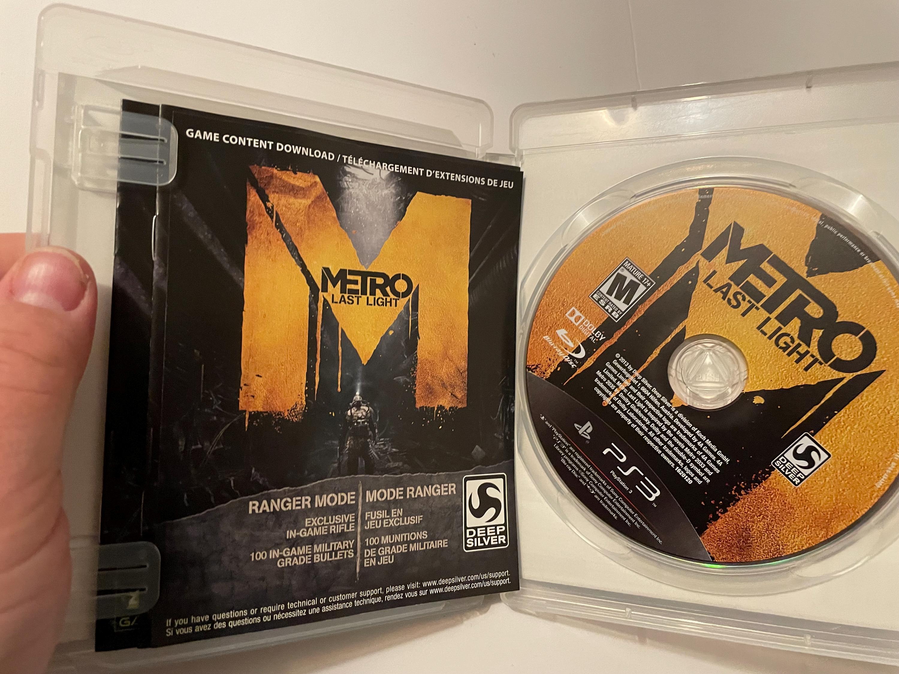Jeu PS3 Metro: Last Light - Édition Limitée PAL - Bon État - Version Française - Occasion