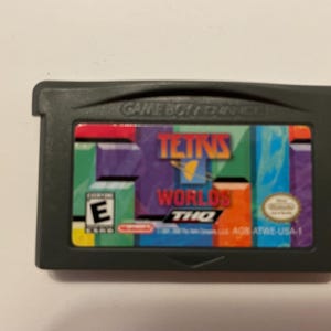Authentieke Game Boy Advance Tetris Worlds Game Cart
