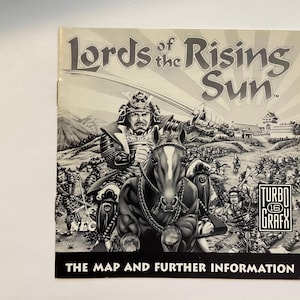 Authentieke Lord of the Rising Sun (TG-16) videogamehandleiding