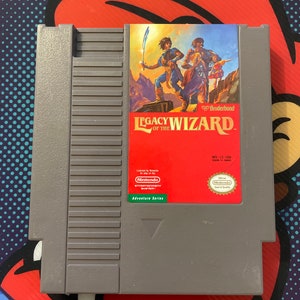 Authentieke Nintendo 'nes' Legacy of the Wizard-gamewagen.