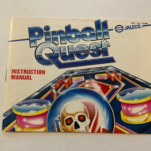 Authentieke Pinball Quest (Nes)-videogamehandleiding